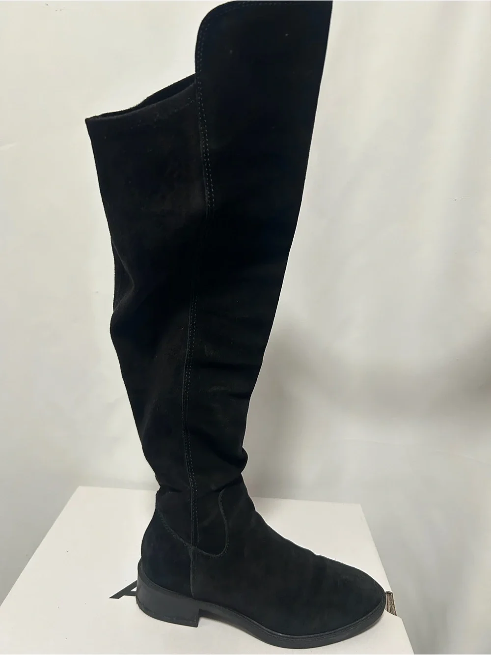 Aldo Black Suede Over-the-Knee Boot